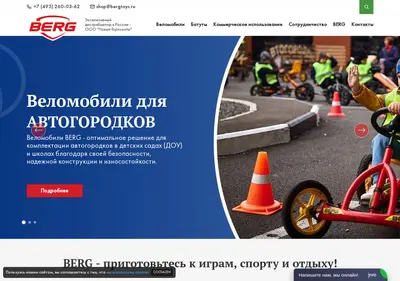 Снимок главной страницы bergtoys.ru