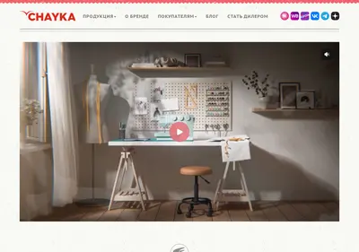 Снимок главной страницы chayka-company.ru