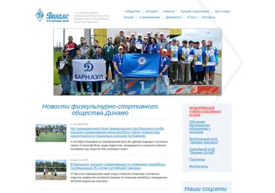 Снимок главной страницы dynamo22.su