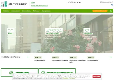 Снимок главной страницы 36troitskii.ru