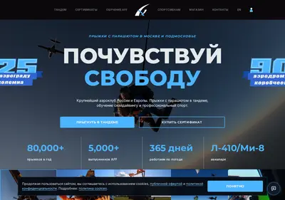 Снимок главной страницы aerograd.ru