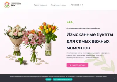 Снимок главной страницы baza-cvetochnaya.ru