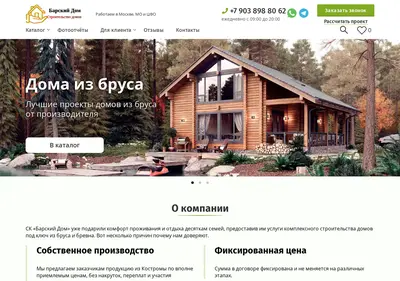 Снимок главной страницы barskydom.ru