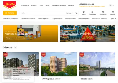 Снимок главной страницы basika.ru
