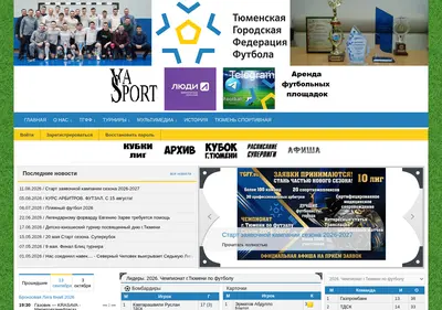 Снимок главной страницы tgff.su