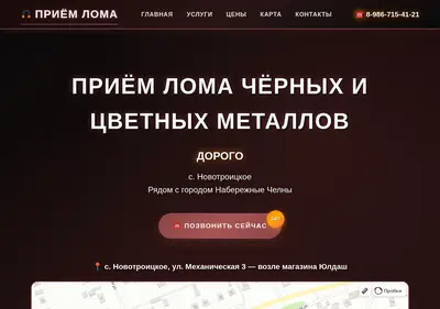 Снимок главной страницы 24metallopriem.ru