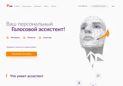 Снимок главной страницы aicall.ru