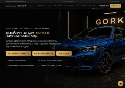 Снимок главной страницы 52detailing.ru