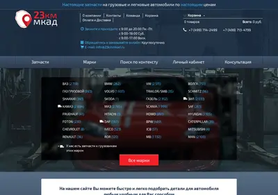 Снимок главной страницы 23kmmkad.ru