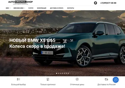 Снимок главной страницы bmworiginal.ru