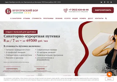 Снимок главной страницы buzbor.ru
