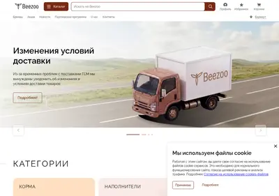 Снимок главной страницы beezoo.ru