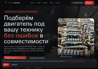 Снимок главной страницы chinamotors-dvs.ru