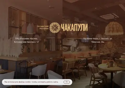 Снимок главной страницы chakapuli.ru