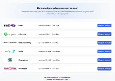 Снимок главной страницы aifintech.su