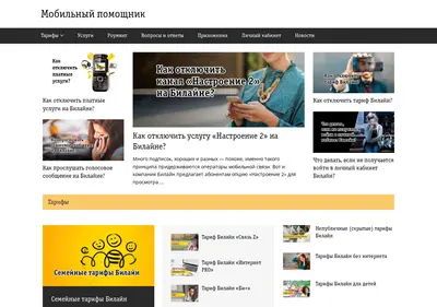 Снимок главной страницы beeline365.ru