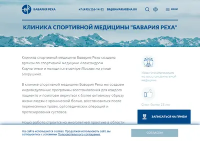 Снимок главной страницы bavariareha.ru