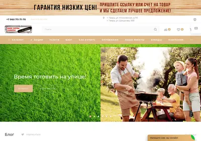Снимок главной страницы banikaminy.ru