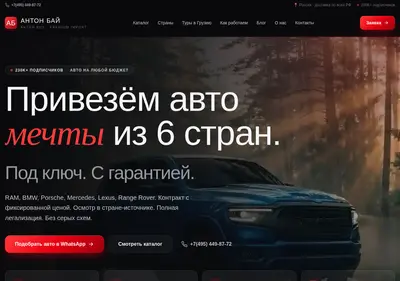 Снимок главной страницы antonbuyauto.ru