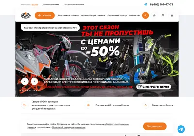 Снимок главной страницы bvdshop.ru