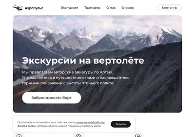 Снимок главной страницы aero-pulse.ru