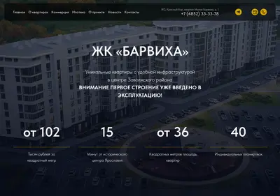 Снимок главной страницы barviha76.ru