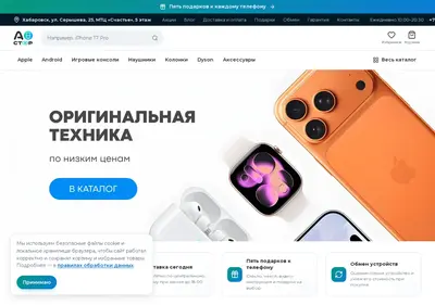 Снимок главной страницы astore-khv.ru
