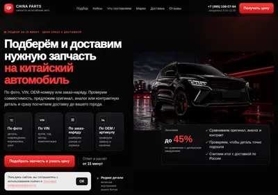 Снимок главной страницы autopartschina.ru