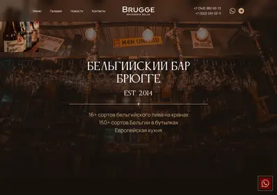 Снимок главной страницы bruggebar.ru