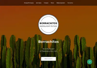 Снимок главной страницы borrachitosbar.ru