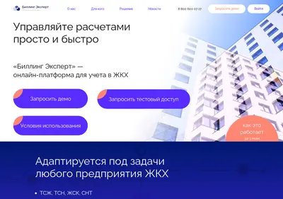 Снимок главной страницы billingonline.ru