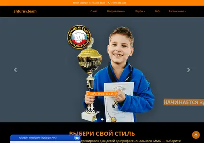 Снимок главной страницы fightclub.su