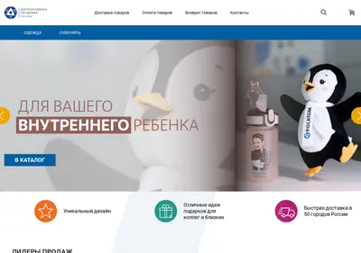 Снимок главной страницы academyshop.ru