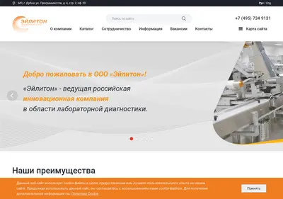 Снимок главной страницы ailiton.ru