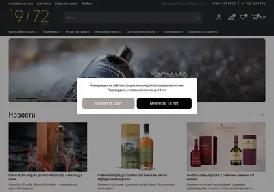 Снимок главной страницы 1972store.ru