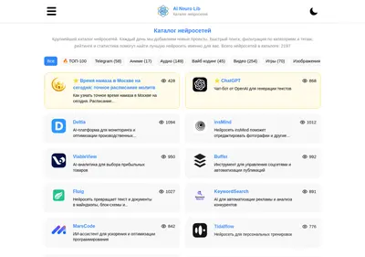 Снимок главной страницы aineurolib.ru