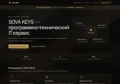 Снимок главной страницы sovakeys.su