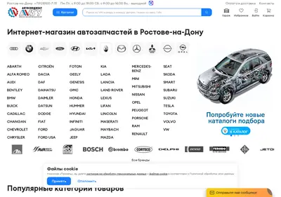 Снимок главной страницы avsy.ru