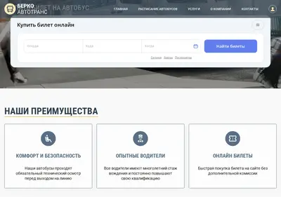 Снимок главной страницы berkoavtobus.ru