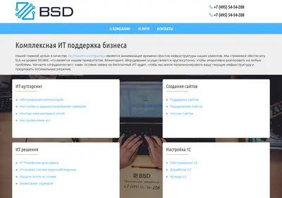 Снимок главной страницы bsd.su