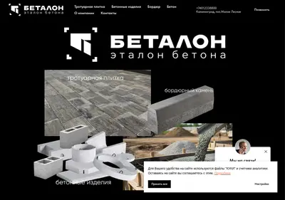 Снимок главной страницы betalon.ru