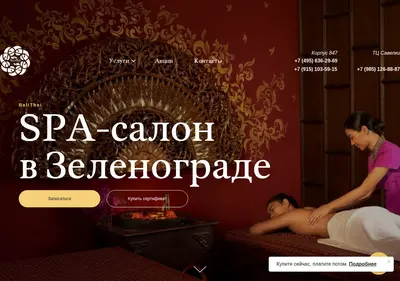 Снимок главной страницы bali-tai.ru