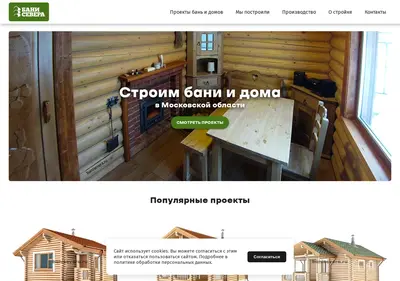 Снимок главной страницы banisevera.ru