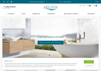 Снимок главной страницы aqualiga.ru