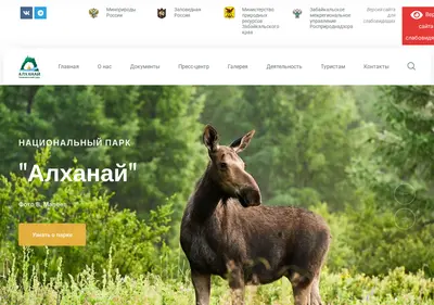 Снимок главной страницы alkhana.ru