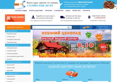 Снимок главной страницы 1kirpichi.ru
