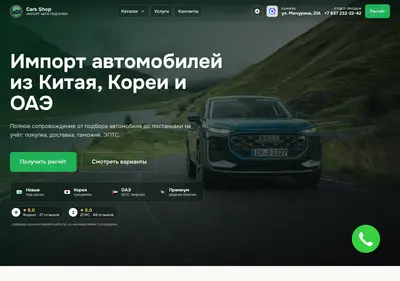 Снимок главной страницы cars-shops.ru