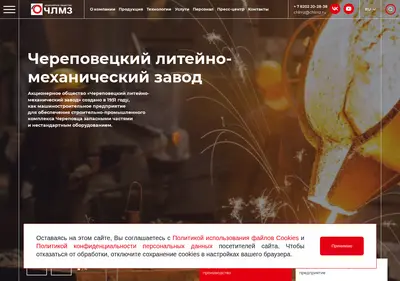 Снимок главной страницы chlmz.ru