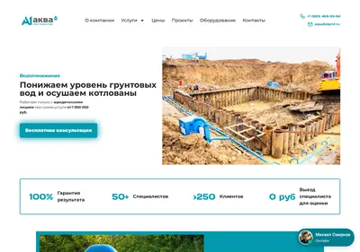 Снимок главной страницы a1aqua.ru