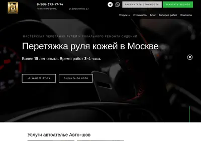 Снимок главной страницы auto-shov.ru